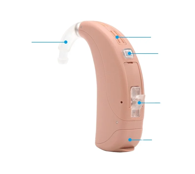 

Baseo Q15UP Super Powerful 675 Battery For Deep Hearing Loss Programmable Waterproof Hearing Aid