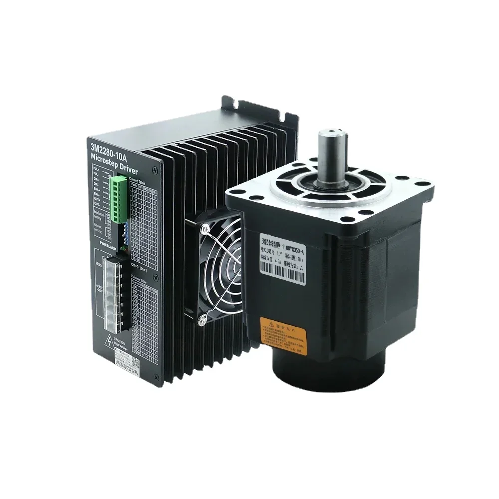 3-фазный комплект шагового двигателя переменного тока NEMA 42 110 мм 8 нм 110BYG350A 3M2280-10A