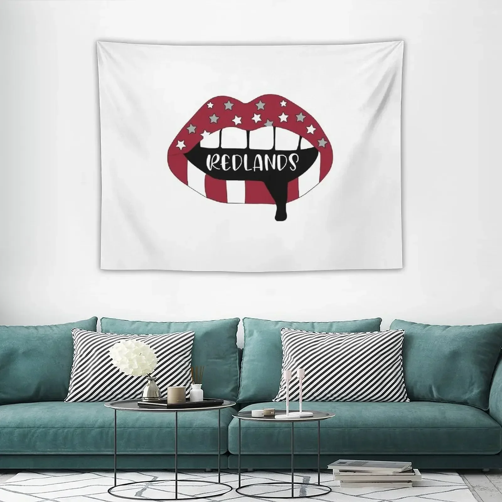 Декоративный Настенный Гобелен Redlands с губами украшение для гостиной