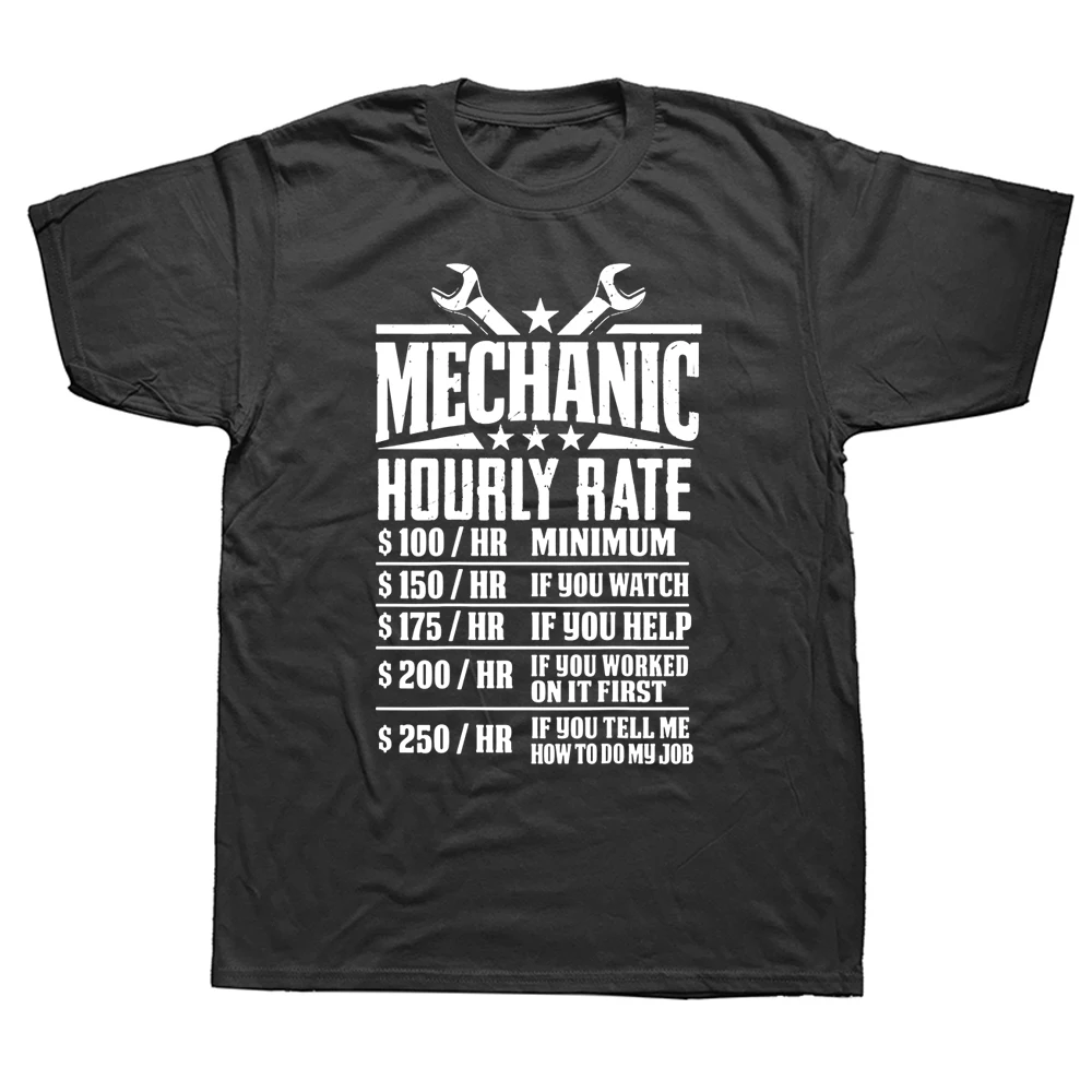 

Футболка мужская хлопковая с коротким рукавом, смешная Механическая ежечасная вывеска с графическим рисунком, уличная одежда, подарок на д...