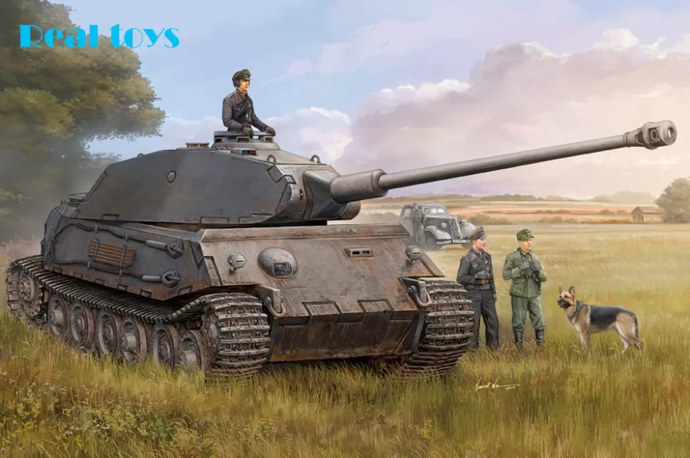 Модель Hobby Boss 82444 1/35 немецкий комплект пластиковых моделей VK4502 (P) Vorne модели в