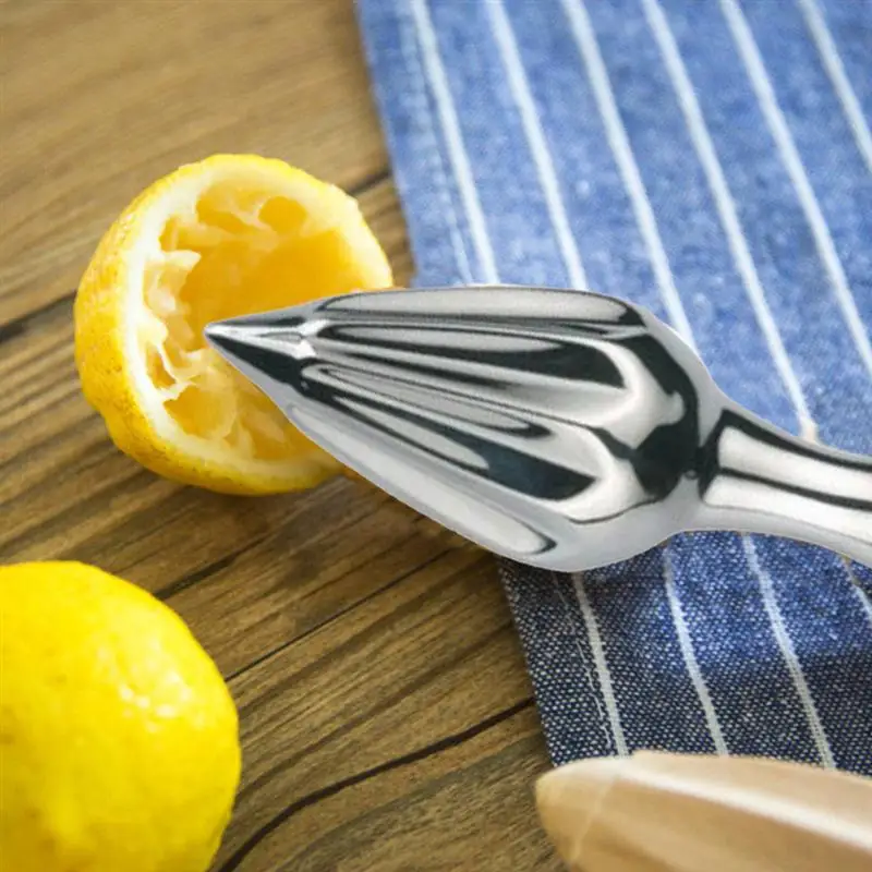 

1pc Ten-corner Shape Manual Lemon Orange Juicer Citrus Reamer Cone Fruit Squeezer Stainless Steel Citrus Juice Extractor Reamers