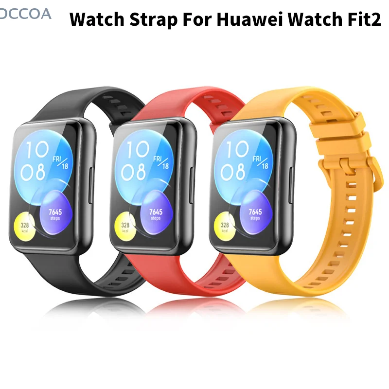 Силиконовый ремешок для Huawei Watch Fit 2