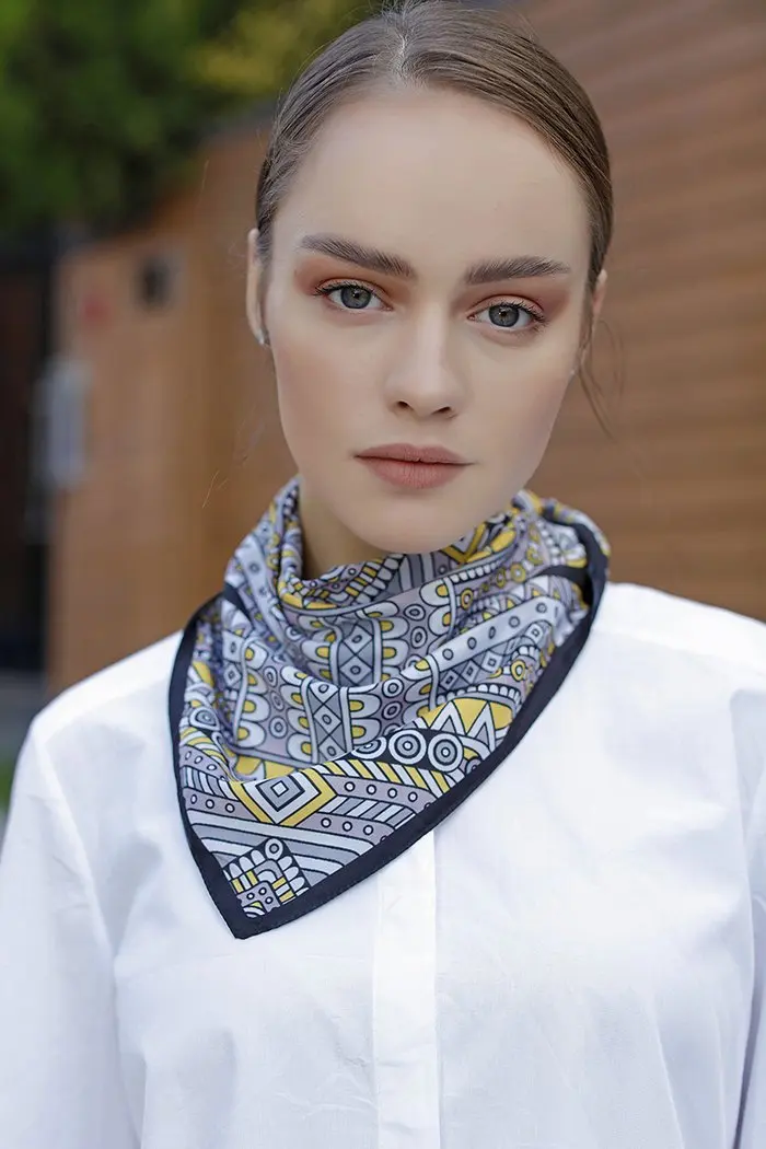 

WOMEN SCARF BANDANA ACCESSORIES GIFT COLORFUL TWİLL SCARF SHAWL