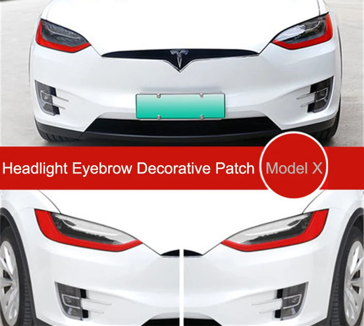 Для Tesla TESLA MODEL X фара пленка для изменения цвета бровей модель S светящаяся