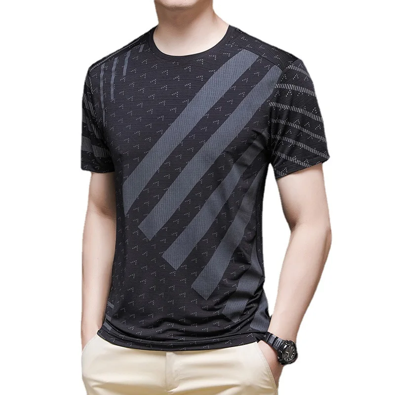 

Men's 2023 Quick Drying T-shirt Men's Top Fitness Sportswear Men's Short Sleeves Casual Tees O-Neck Tops Tshirts