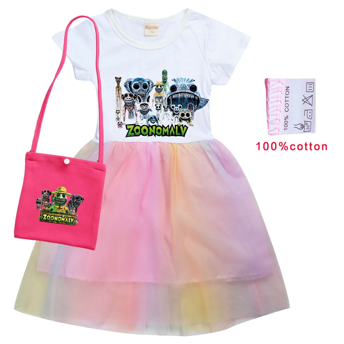 Детское летнее платье с коротким рукавом для девочек