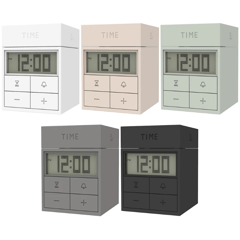 

Professional Electronic Cube Alarm Clock LCD Digital Display Timer for Home Office