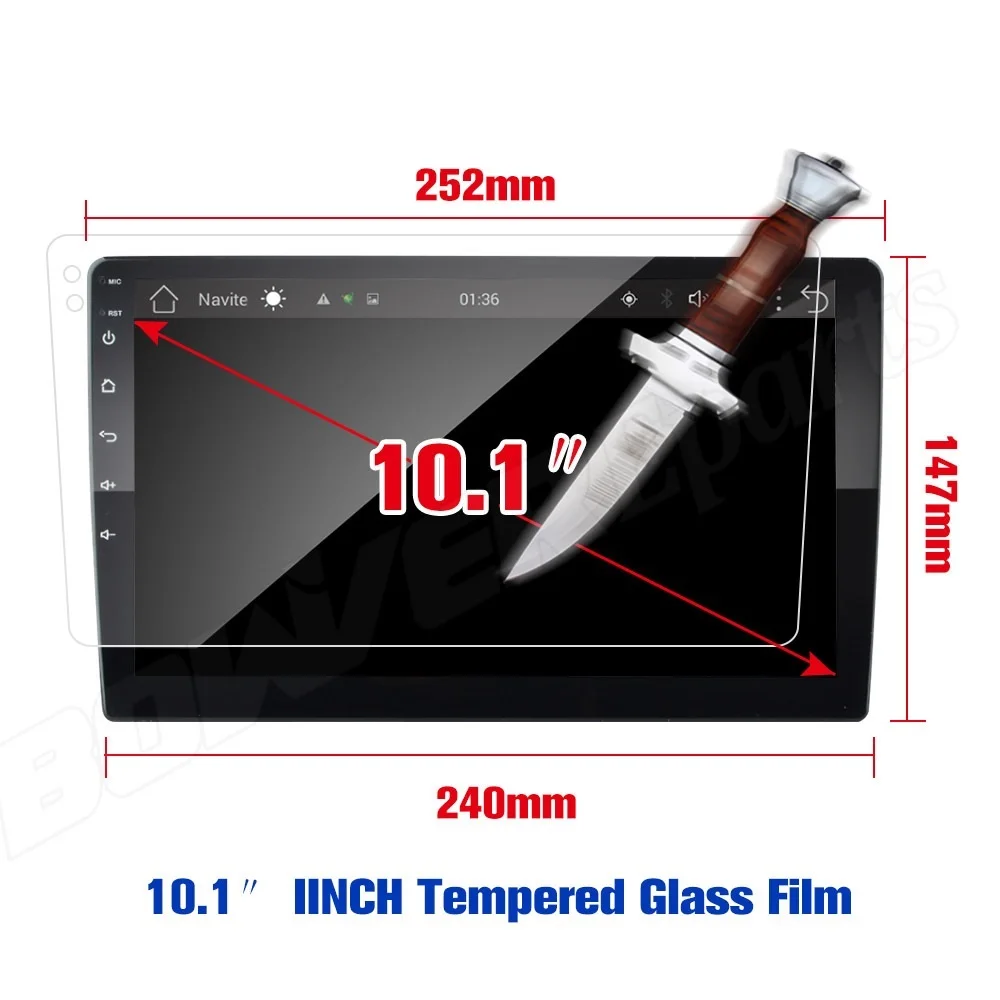 

FOR 9 10.1 INCH Tempered Glass Protective Film For TEYES CC2 CC2L Spro 2 DIN GPS Car Radio Multimedia Player Navigation Android