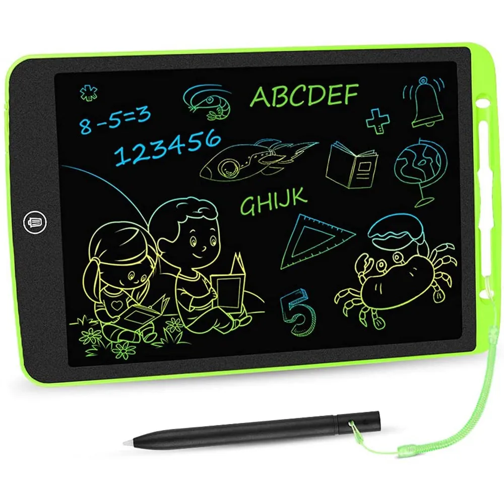 

LCD Writing Tablet Colorful Drawing Tablet 12 Inch Toddler Doodle Board Erasable Electronic Painting Pads Learning Toy