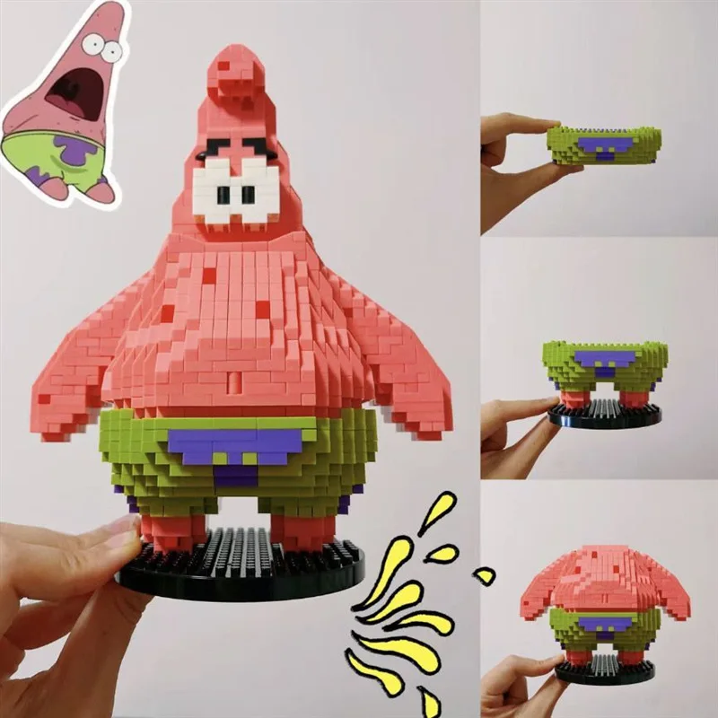 Губка Боб Квадратные Штаны Патрик Звезда Фигурки Модель Строительные Блоки