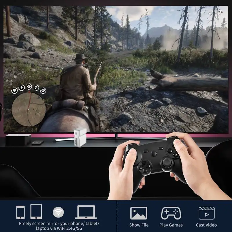 Умный портативный проектор 4K D071 с сенсорной панелью макс. 100 дюйма