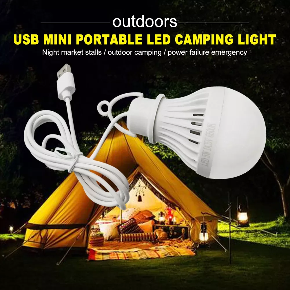 

LED Lantern Mini Camping Lamp Bulb 5V LED USB Bulb For Outdoor Tent Light Night Fishing Riding Emergency Reading Lamp