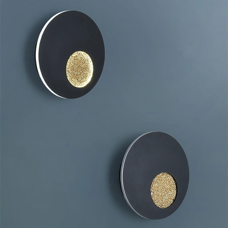 

Modern Led Creative Solar Eclipse For Living Room Bedroom Nordic Decor Bedside Wall Light Bathroom Fixtures