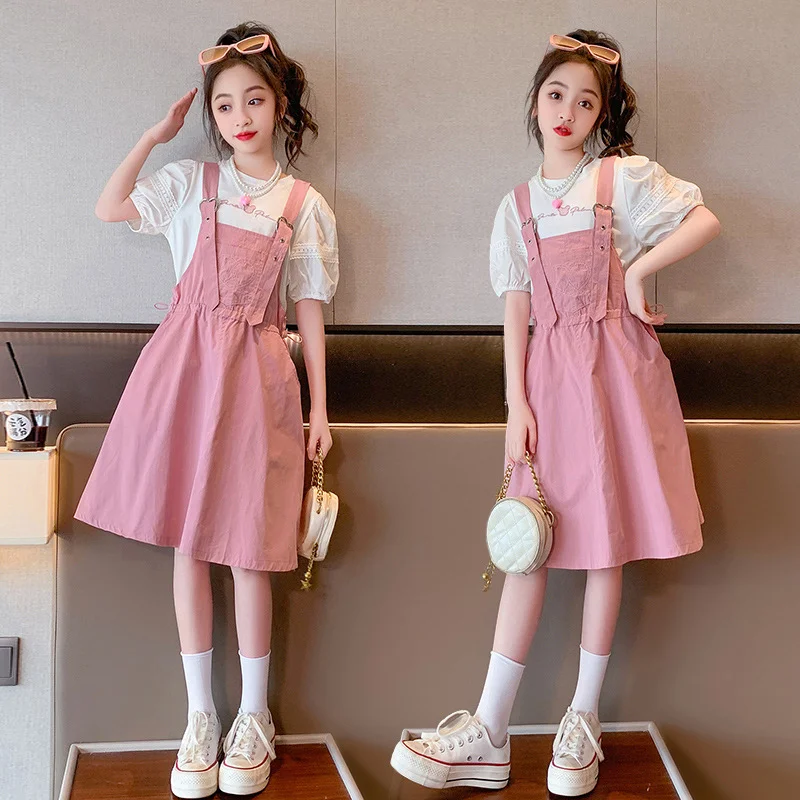 

Skirt Suit Set of Clothes for Girls Clothes 8 ~ 12 Years Old Casual Junior Girl Clothing Set Summer Dress 2023 Two Piece Suit