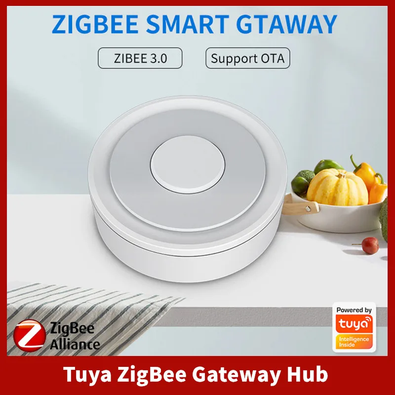 

Tuya ZigBee Gateway Hub Wire/Wireless Smart Home Bridge Remote Control Works with Apple HomeKit Alexa Google Home SmartLife App