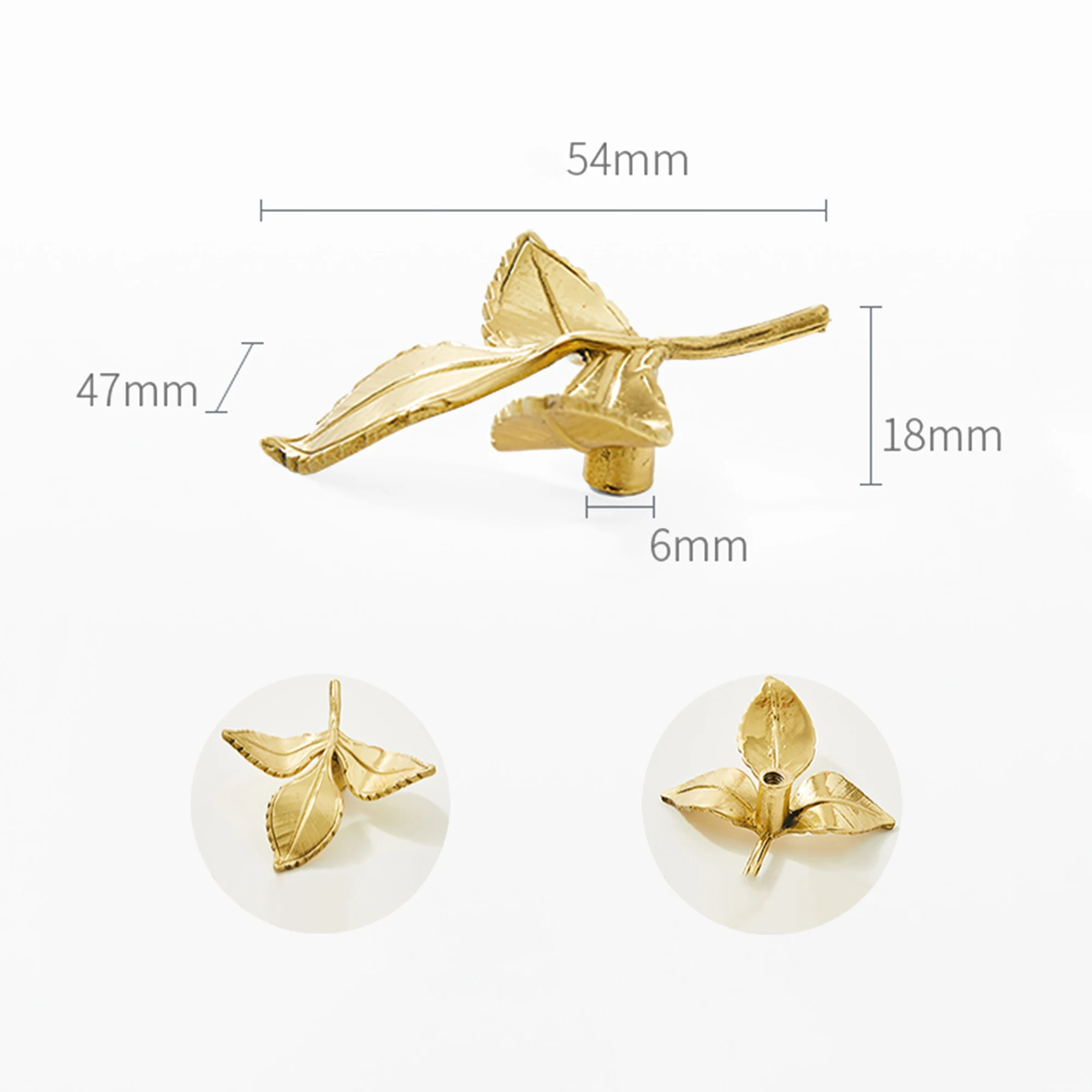 Ручки для шкафов из латуни золото