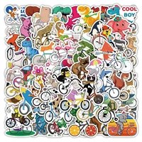 103050pcs cute cartoon bicycle graffiti stickers luggage notebook scooter mug car waterproof removable decorative stickers