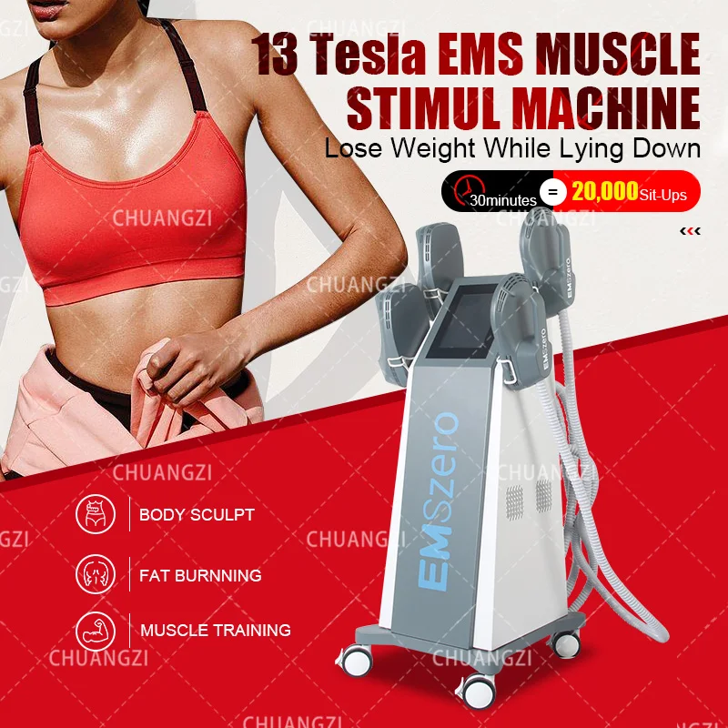 

EMS DLS-EMSLIM Neo 6500W 14Tesla Hi-emt Sculpt Machine NOVA Muscle Stimulator Body Shaping Massage Equipment for Salon EMSzero