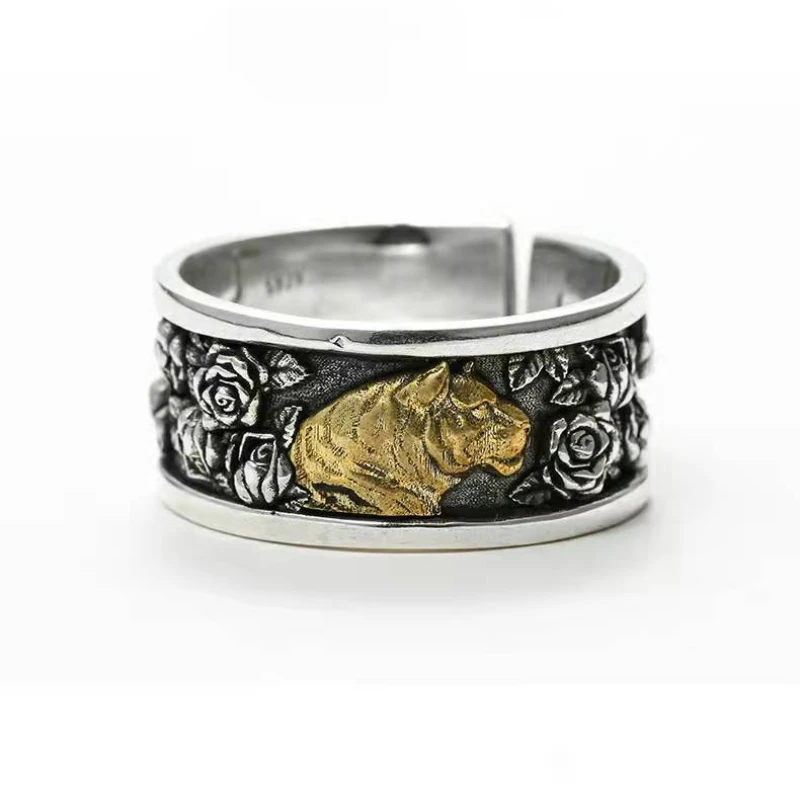 

Classics Tiger Animal Ring for Men and Women's Domineering King of Beasts Adjustable Rings Engagement Wedding Rings Punk Jewelry