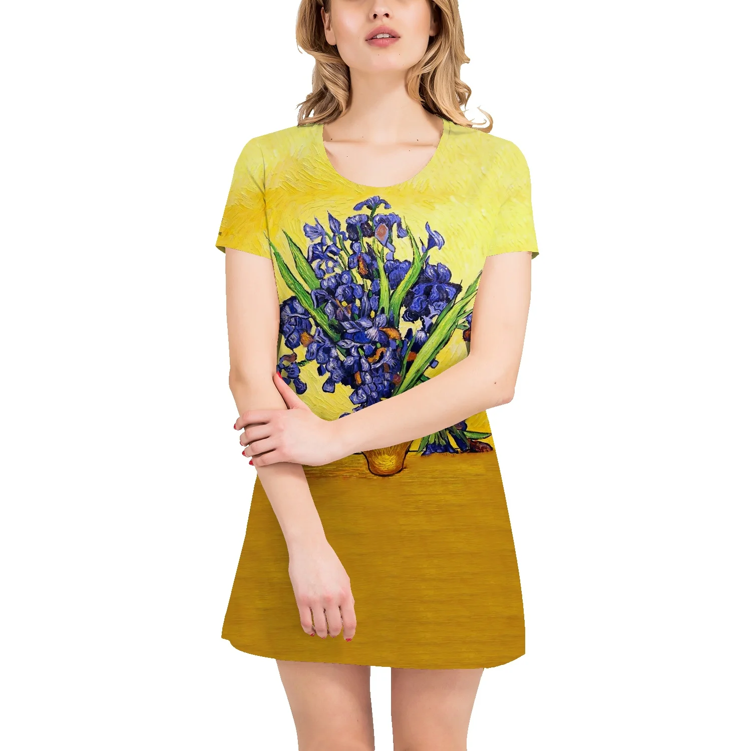 

Женская прямая юбка с принтом картины Винсента Ван Гога