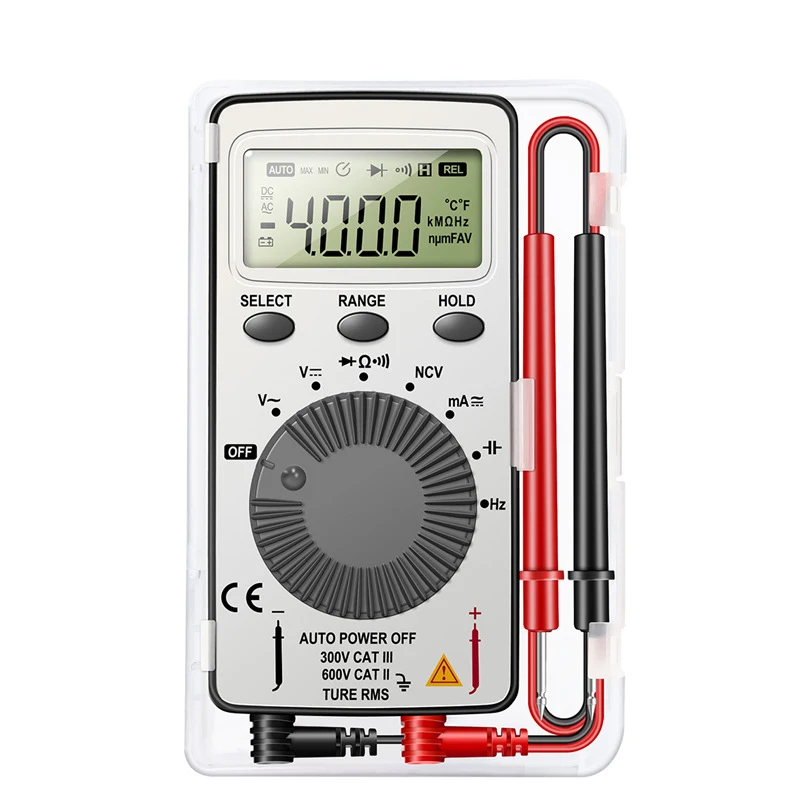 

T50 AN-101 Portable Digital Display Multimeter Ultra-Thin Mini Voltage And Current Meter