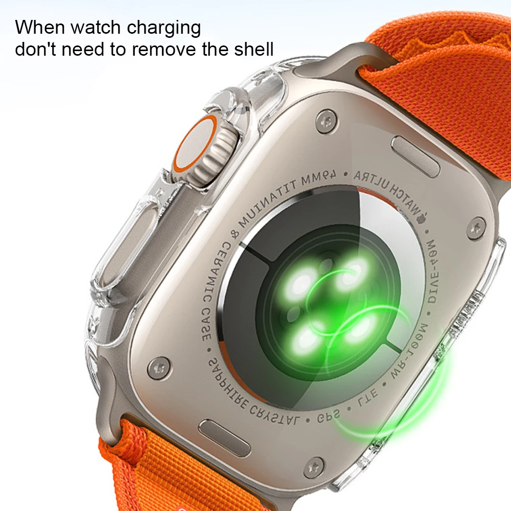 Cover For Apple Watch Ultra case 49mm Protector for iWatch Series 7 8 41 mm 41mm 45mm Plastic Hard PC bumper Watch Cover Frame