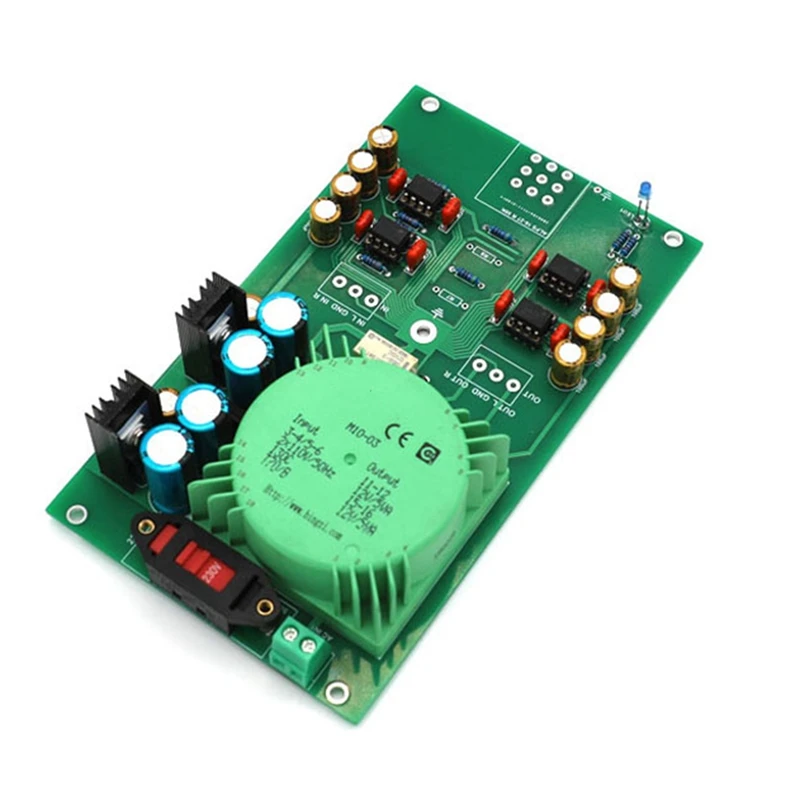 TL081 Op Amp двухканальная плата предварительного усилителя основанная на печатной