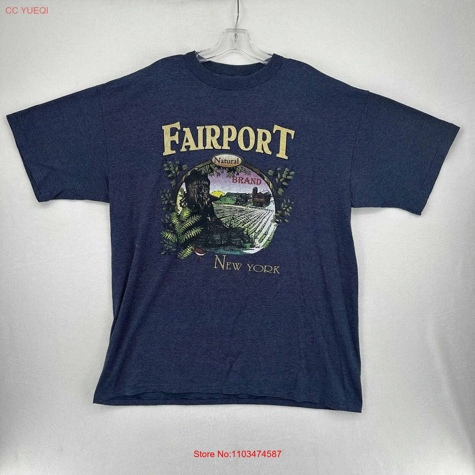 Футболка Fairport New York Natural Brand для взрослых размер XL синяя