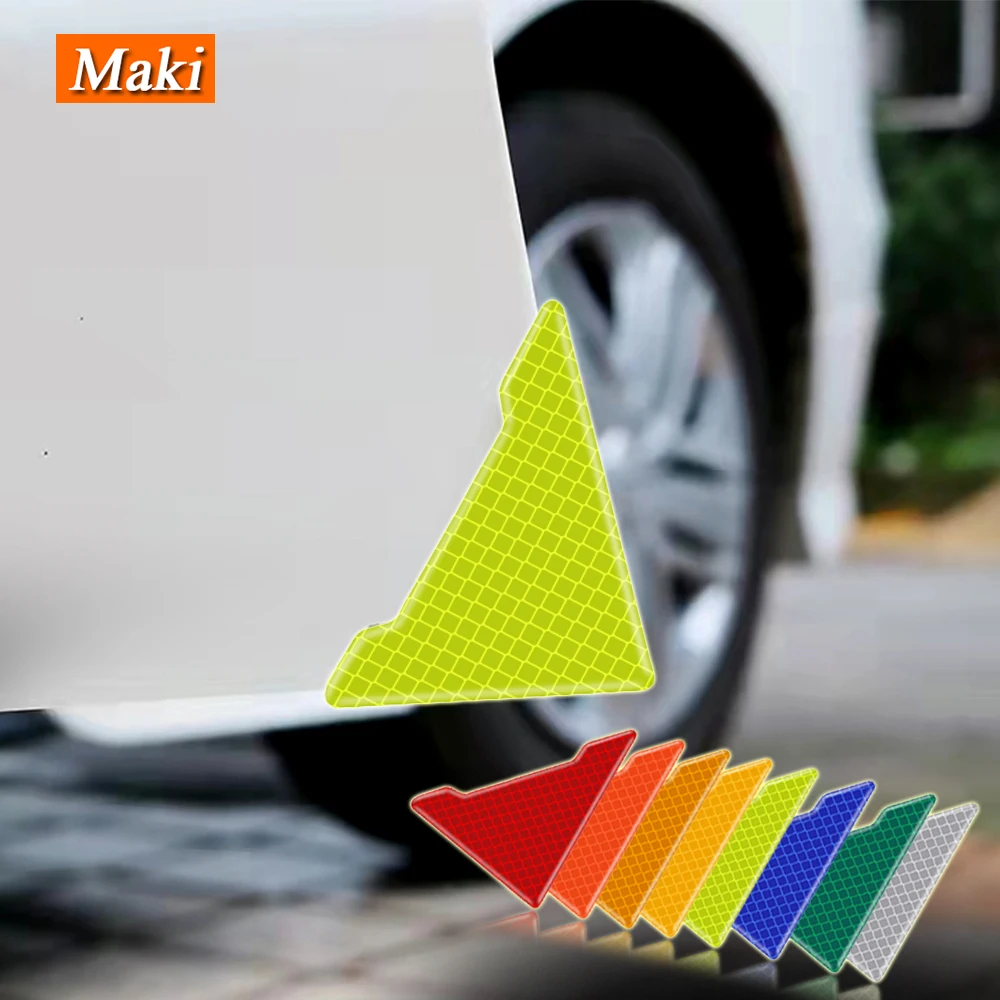 

4 шт., светоотражающая защитная накладка на переднюю и заднюю дверь автомобиля