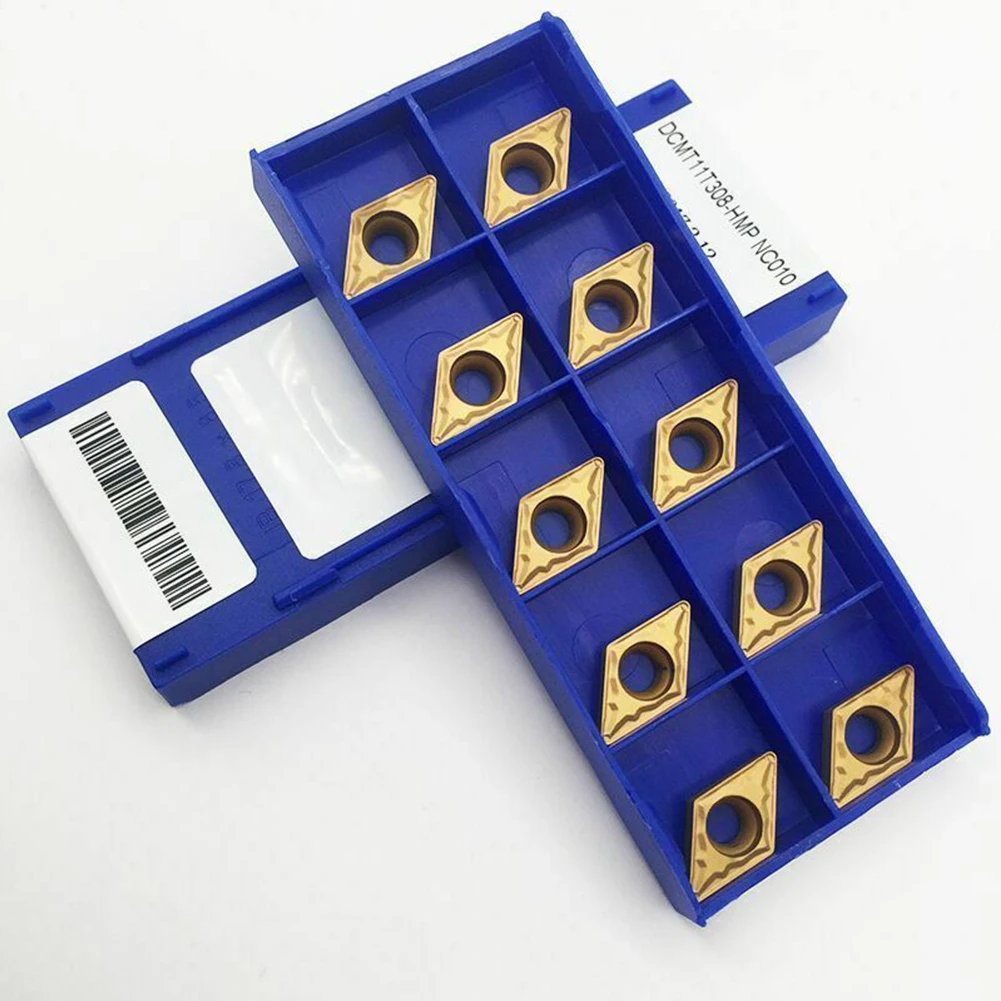 

10pcs DCMT11T308-HMP NC010 CNC Carbide Inserts Metal Lathe Turning Mechanical Workshop Tools Precision Grinding