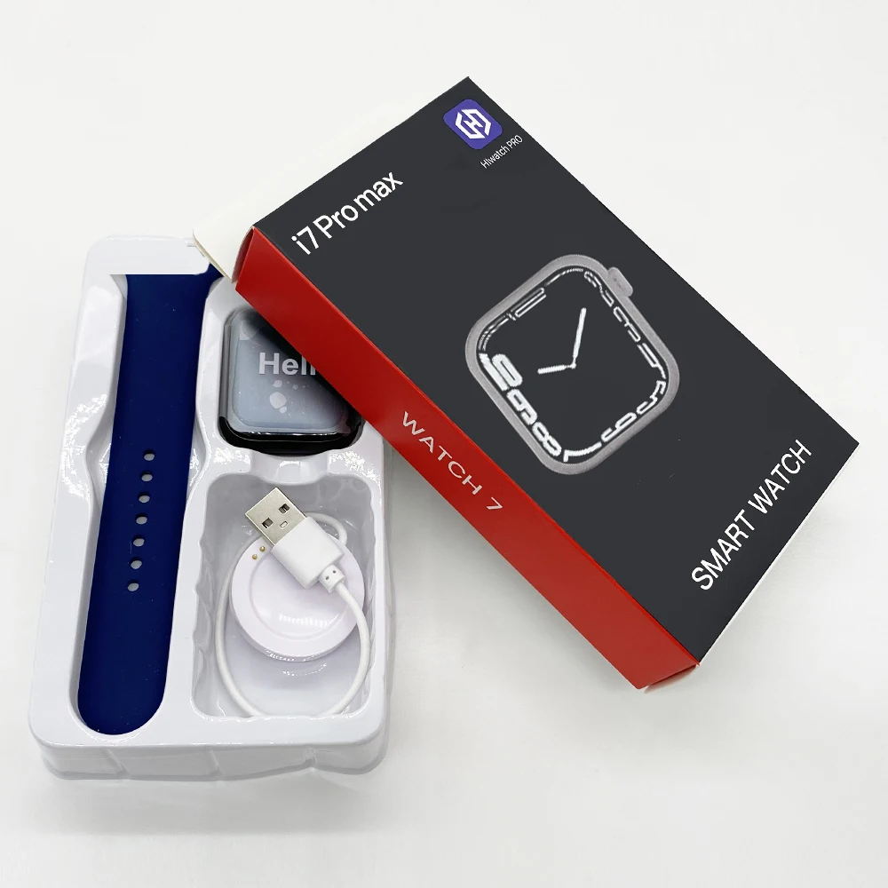 2022 IWO 13 I7 Pro Max Smart Watch Women Men Series 7 Bluetooth Call 44mm Blood Pressure Monitor Smartwatch For Apple Android