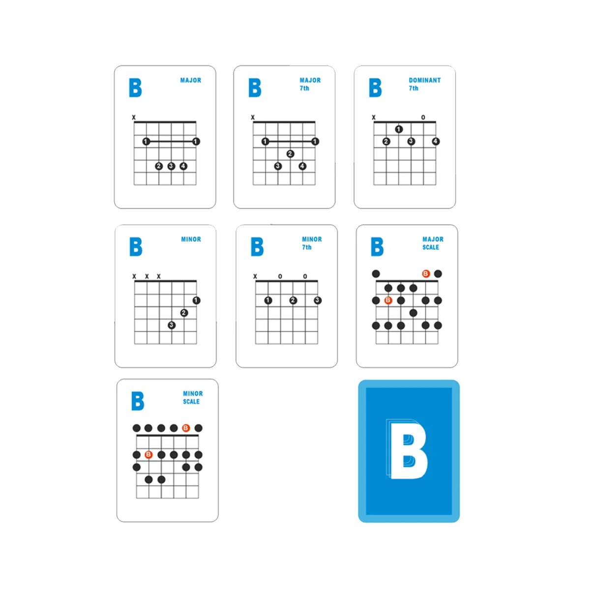 Обучающие карты для гитары 49 шт. флэш-карт акустической и электрической обучения