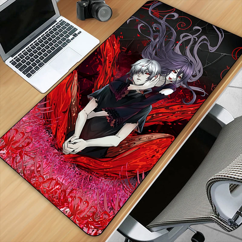 

HD printing Tokyo Ghoul mouse pad computer lockedge keyboard pad large mouse pad children's table pad computer desktop pad