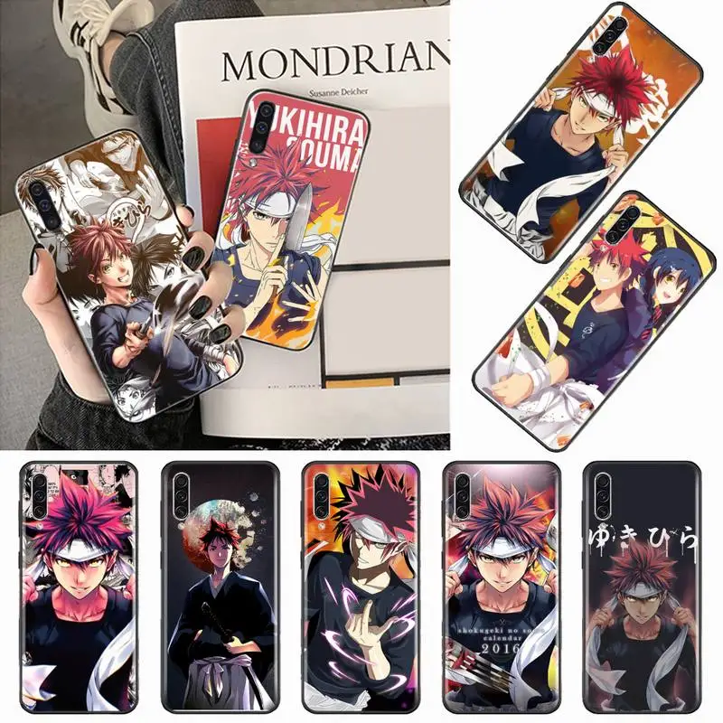 

Food Wars Shokugeki No Soma anime Phone Case For Samsung galaxy A S note 10 12 20 32 40 50 51 52 70 71 72 21 fe s ultra plus