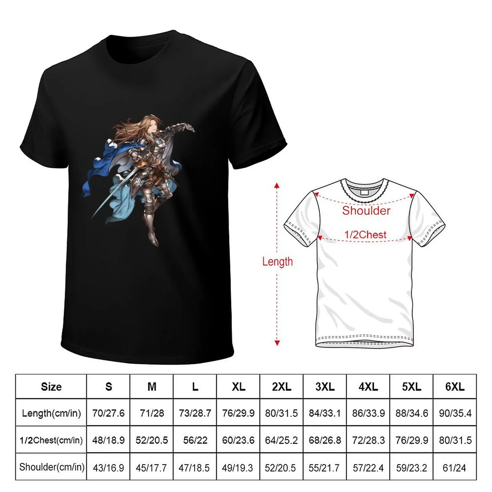 Фото Granblue Fantasy - футболка Каталины Ализе, легкая спортивная футболка с коротким рукавом №2