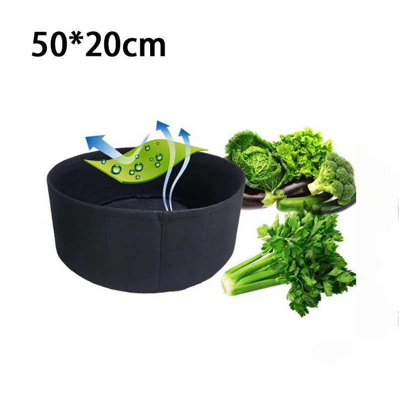 

10 Gallons Growing Bags Fabric Garden Raised Bed Round Planting Grow Bags Fabric Planter Pot For Home Garden Nursery Pot