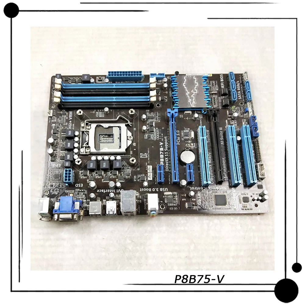 

P8B75-V для ASUS ATX материнская плата для настольного компьютера Intel B75 1155 поддержка Core i7/Core i5/Core i3/Pentium/Celeron 100% Протестировано Быстрая доставка