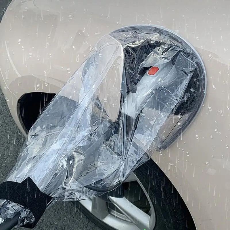 

Дождевик для порта зарядки EV, многоразовый порт для зарядки EV, прозрачный дождевик, защита для вилки электромобиля, защита отца, матери, мужа
