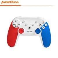 powtree wireless controller for switch pro controller console wireless gamepad bluetooth usb joystick control with 6 axis