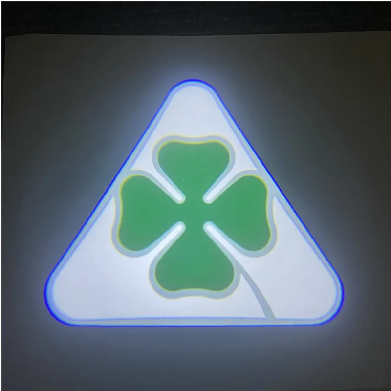 

2Pcs Universal Wireless LED Car Door Welcome Shadow Projector Courtesy Step Lights For Alfa Romeo Four Leaf Clover Logo