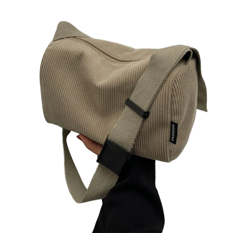 

Casual Crossbody Bag Corduroy Shoulder Bags Ample Space for Everyday Items