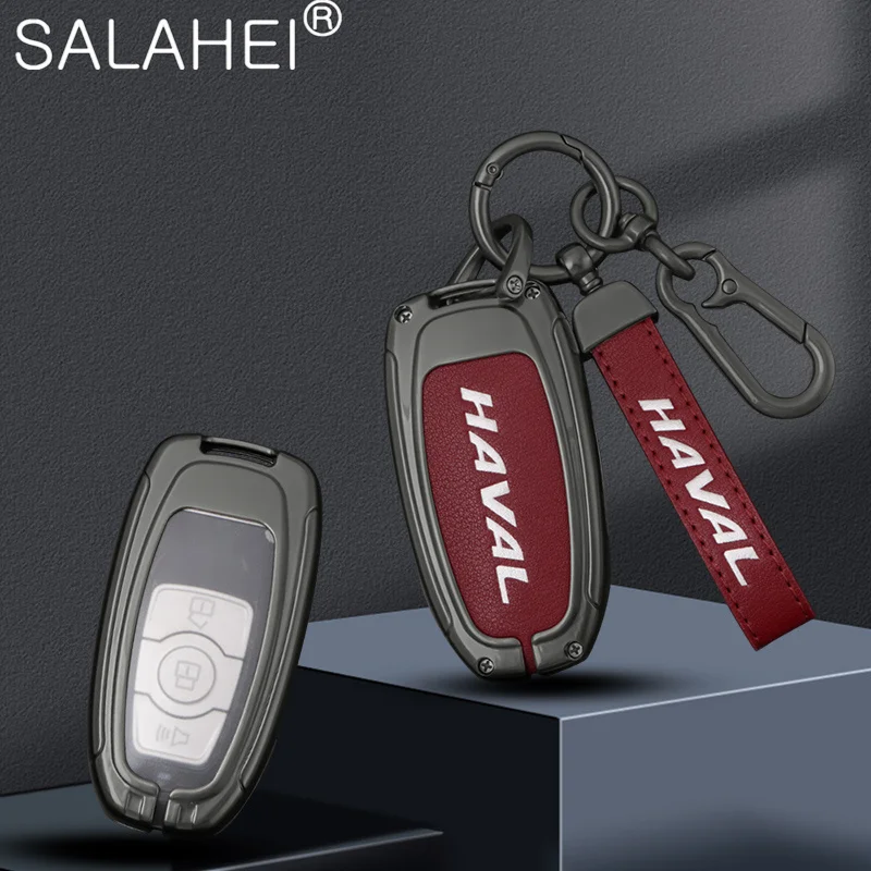

Zinc Alloy Car Smart Remote Key Case Full Cover Protector Shell Fob For Haval H6 H2S H9 M6 F5 H8 F7 Keyless Keychain Accessories