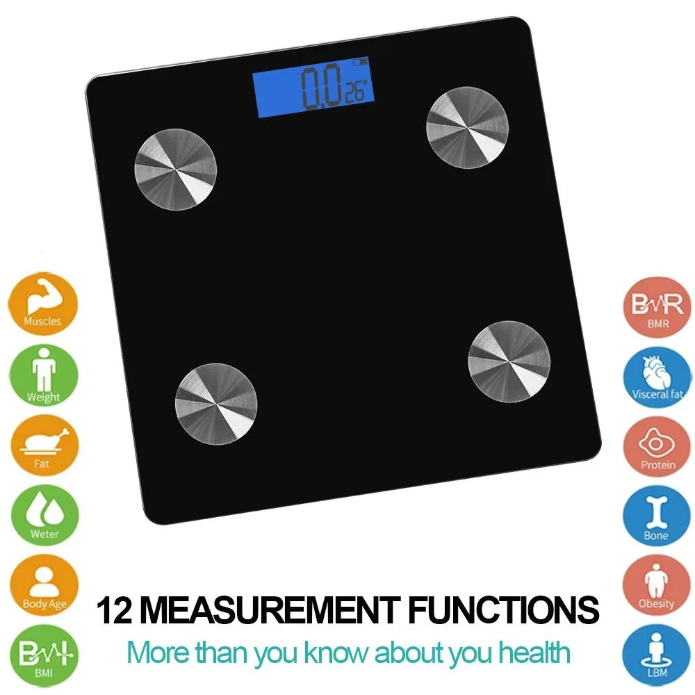 

Весы для ванной, анализатор состава тела, Bluetooth, ИМТ