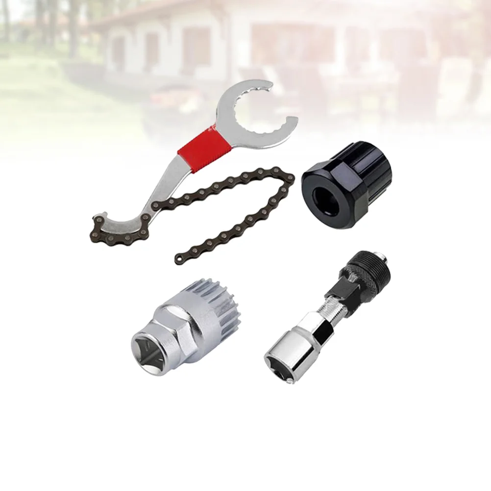 

4 in 1 Bike Repair Tool Set Chain Bracket Freewheel Crank Remover Puller
