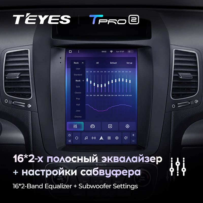 TEYES TPRO 2 Штатная магнитола For Киа Соренто XM рестайлинг Kia Sorento II 2012 - 2021 Tesla style screen