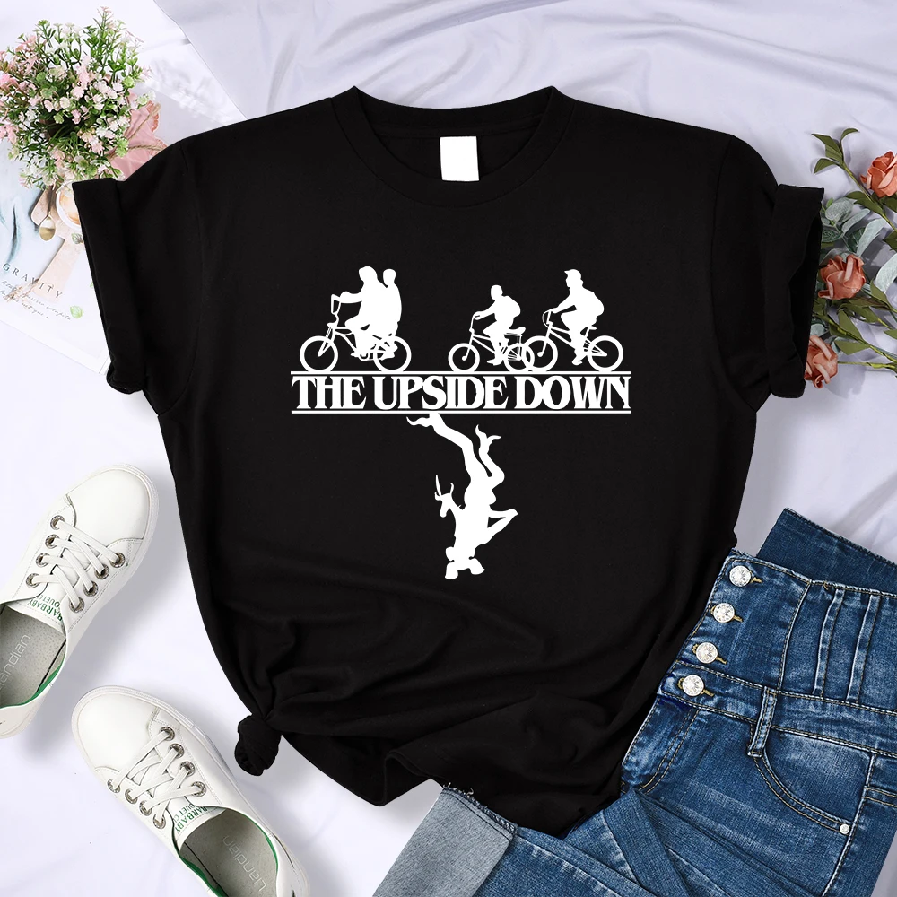 

Stranger Things The Upside Down Print T-Shirt Women Street Breathable T Shirts O-Neck Cool Clothes Casual Summer Short Sleeve