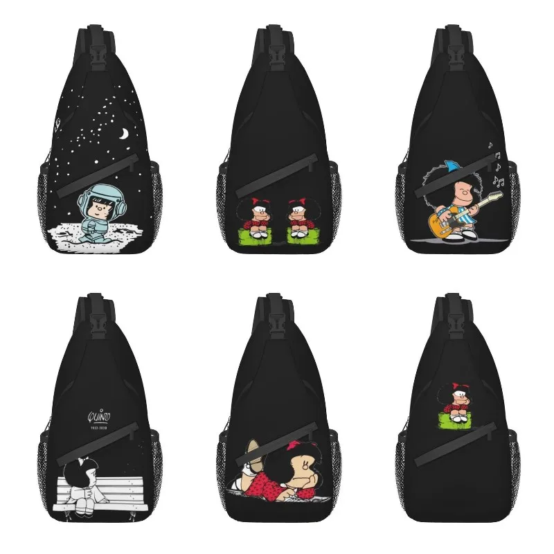 

Повседневный Рюкзак с космосом, астронавтом, Mafalda, слинг, кросс-боди, мужской, Quino, комиксы, мультфильм, сумки на плече на груди для пеших прогулок