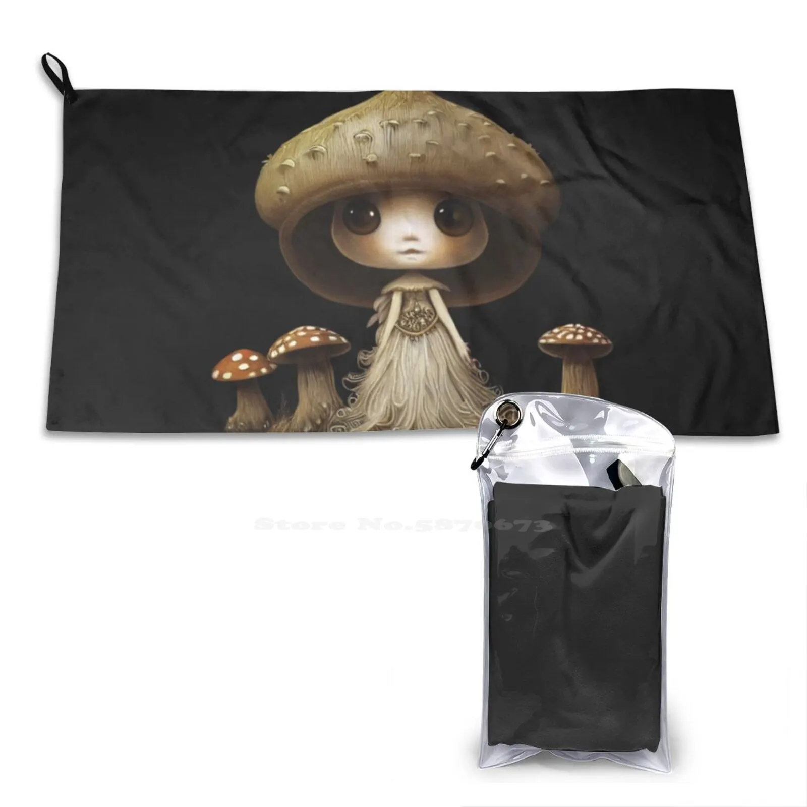 Мягкие спортивные полотенца в виде грибов на заказ домашняя фотография