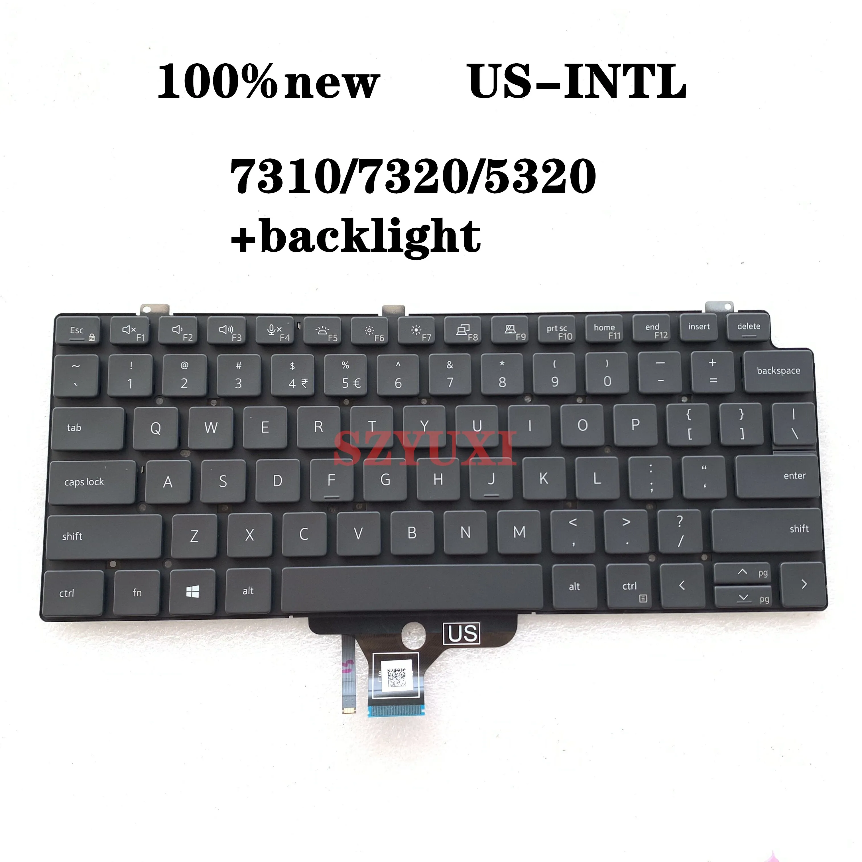 

100% новая японская клавиатура для Dell latitude 7320 7310 2 5320 подсветка 7YHFF 07YHFF NSK-QPBBC PK132UW1C45